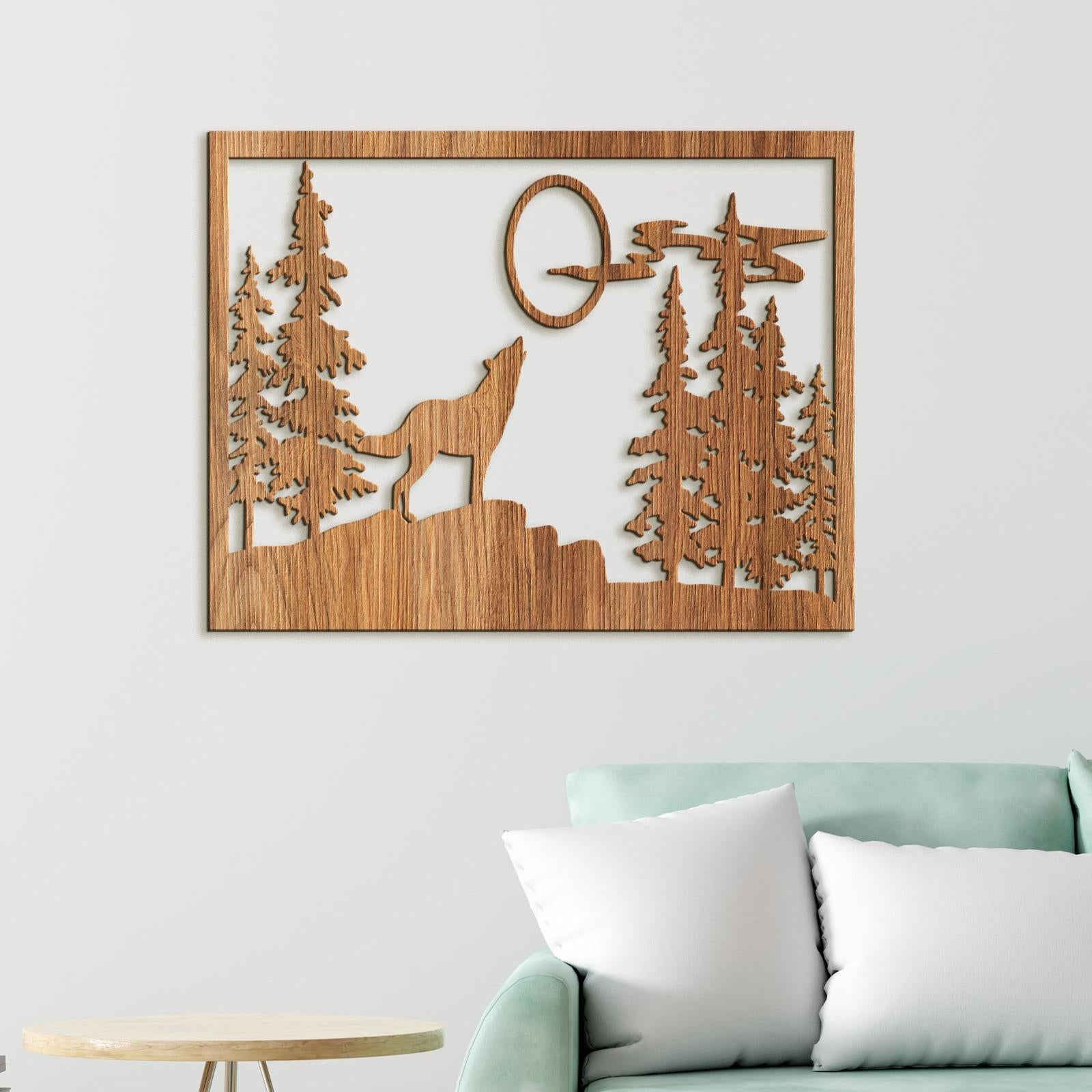 Dreveny obraz na stenu VLK-DREVTEX