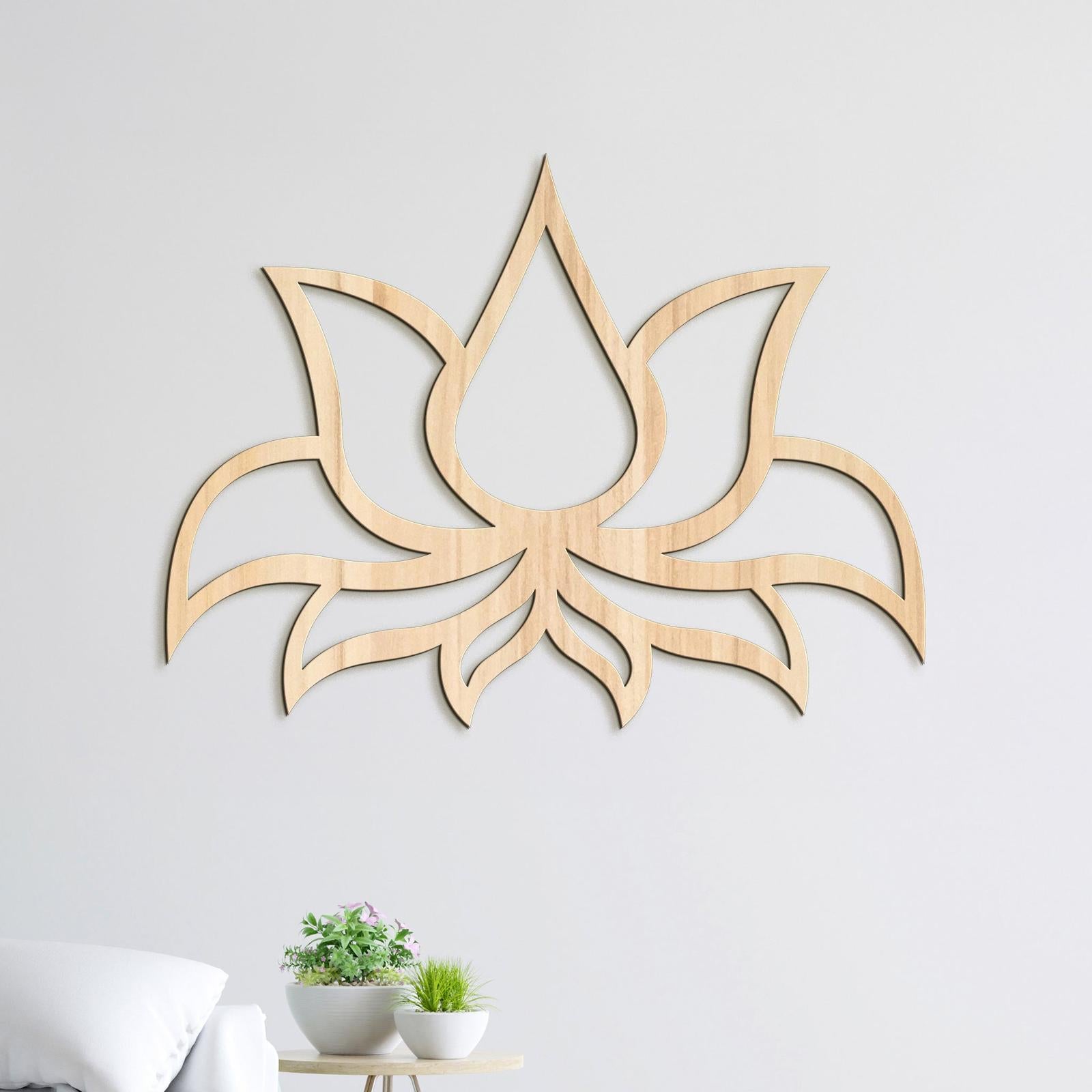 Drevený obraz Lotosový kvet-DREVTEX