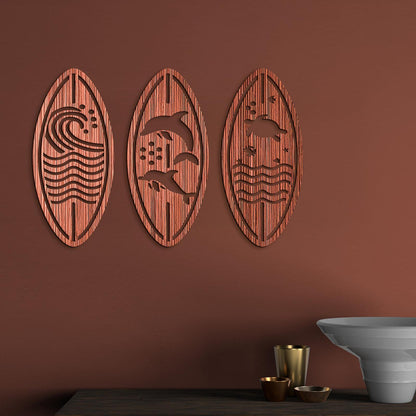 Trojdielny obraz SEA-DREVTEX