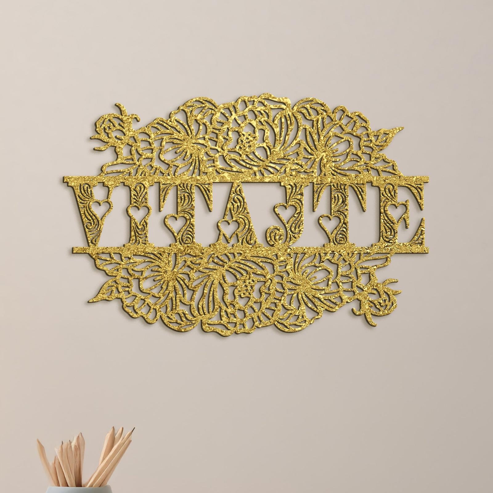 Drevený nápis VITAJTE-DREVTEX