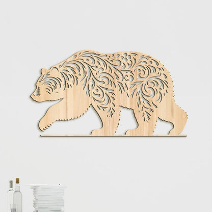 Drevený obraz Medveď-DREVTEX