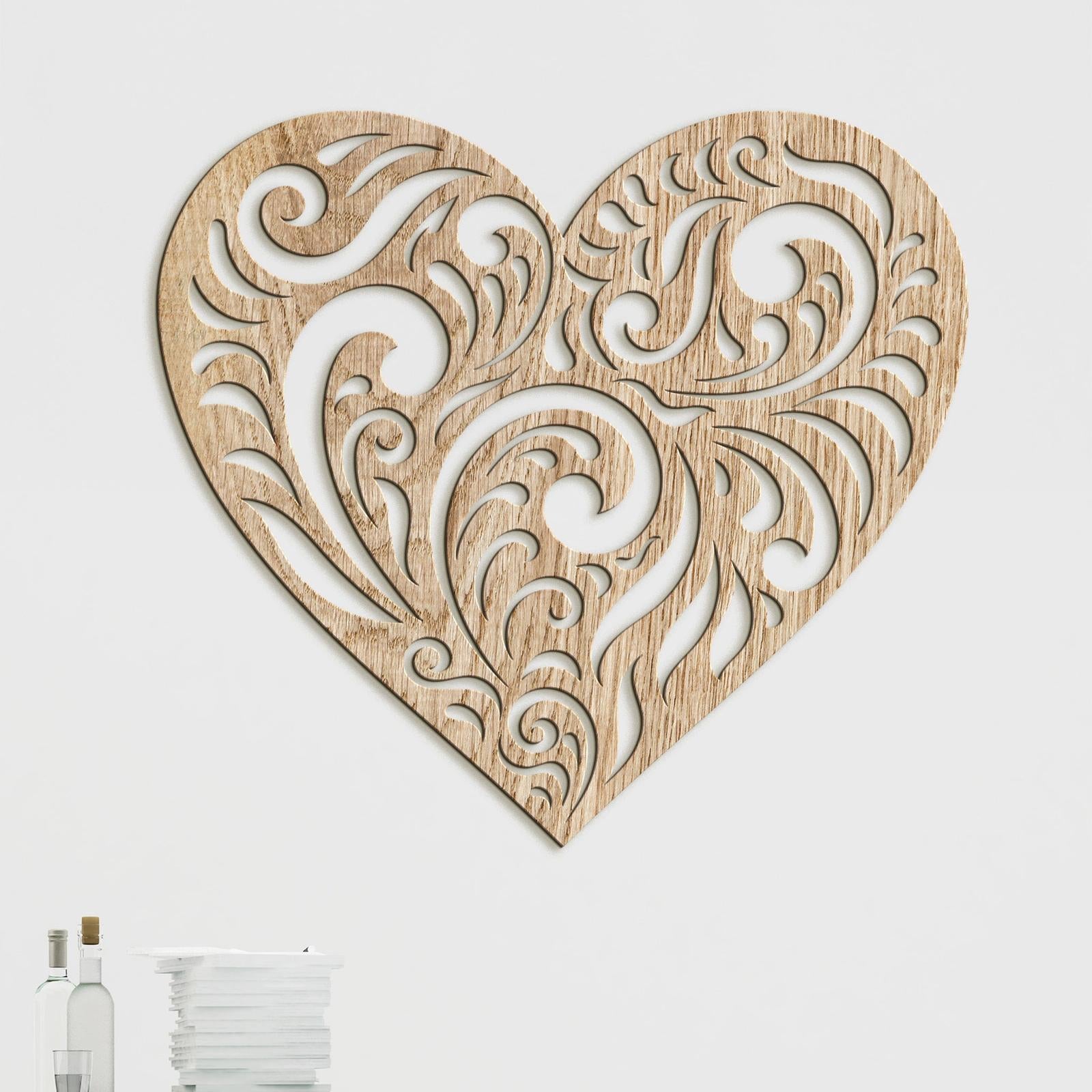 Drevený obraz na stenu Srdce SPIRIT-DREVTEX