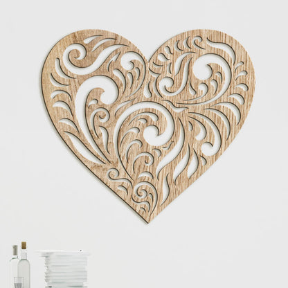 Drevený obraz na stenu Srdce SPIRIT-DREVTEX