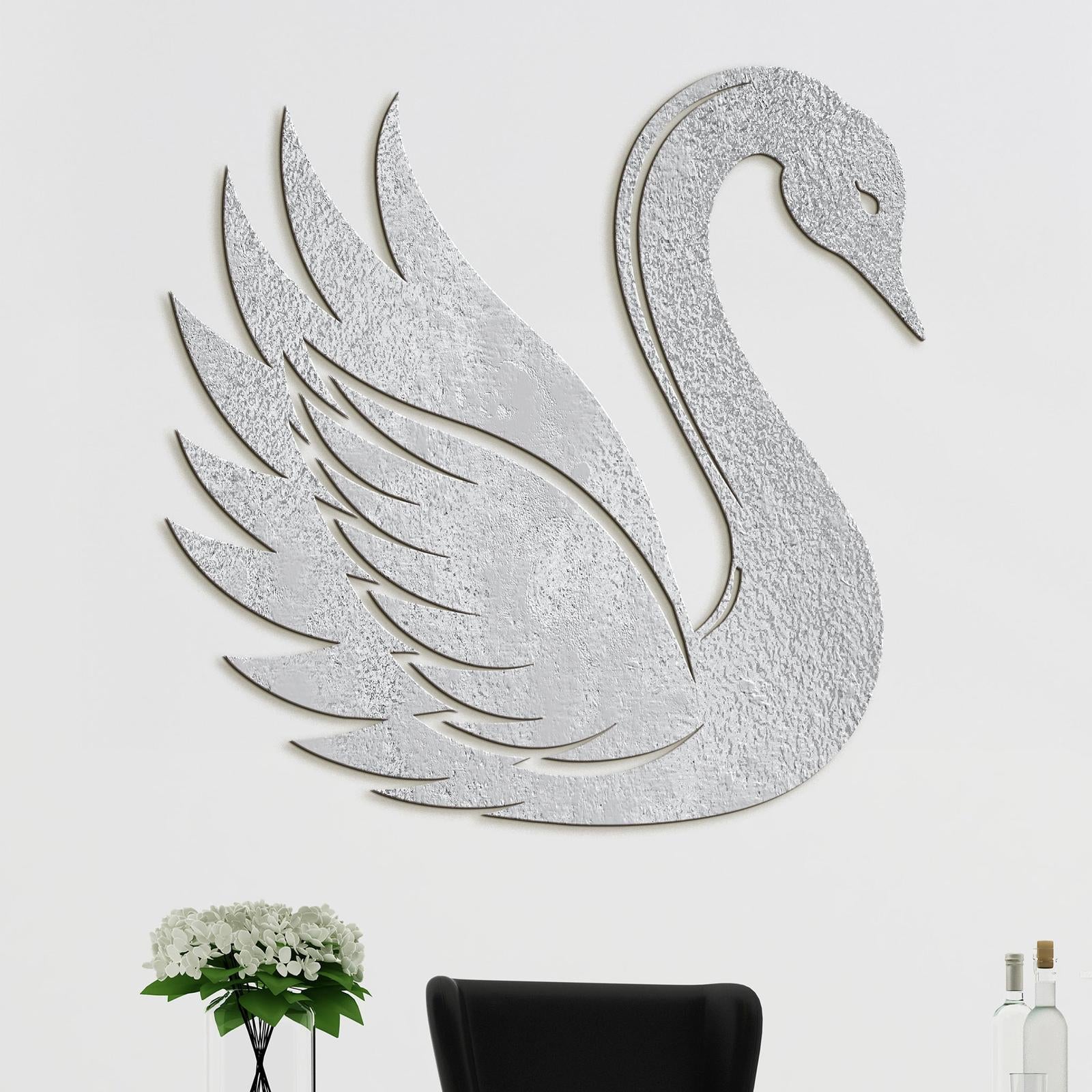 Drevený obraz Elegantná labuť-DREVTEX