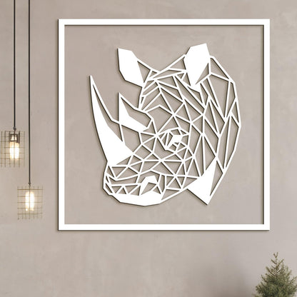 Drevený obraz Nosorožec-DREVTEX