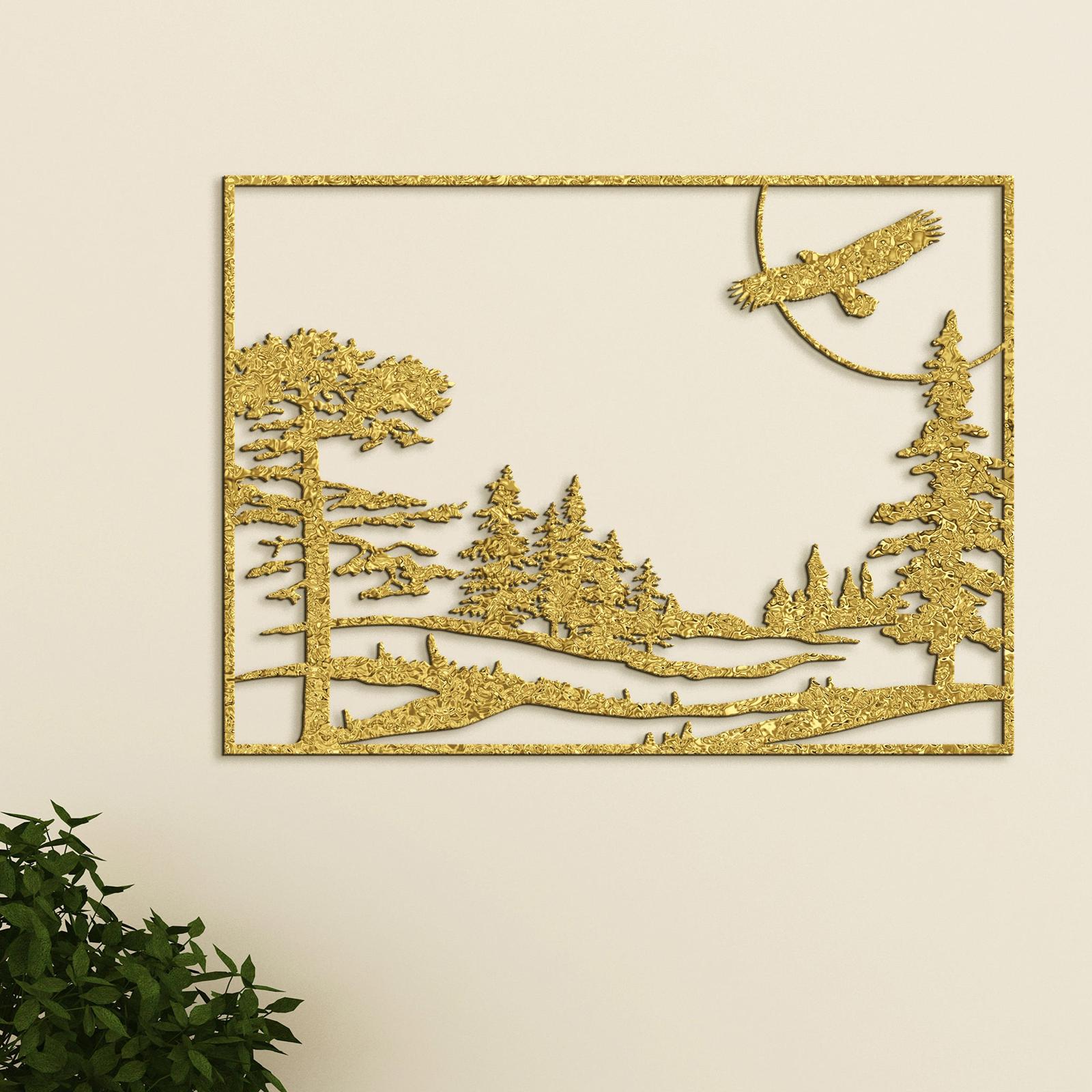 Dreveny obraz let orla-DREVTEX