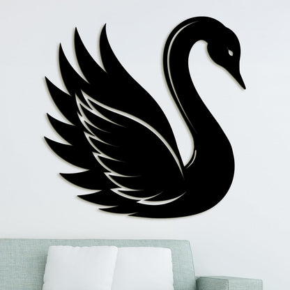 Drevený obraz Elegantná labuť-DREVTEX