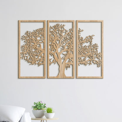Trojdielny obraz Strom zivota-DREVTEX