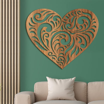 Drevený obraz na stenu Srdce SPIRIT-DREVTEX