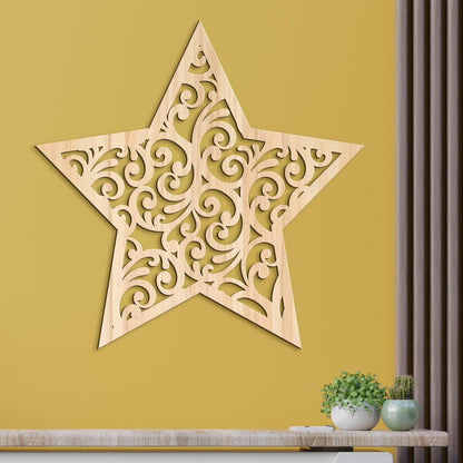 Drevená dekorácia Hviezda orientu-DREVTEX