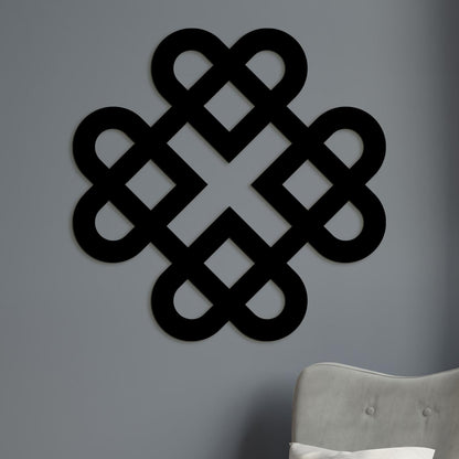 Drevená dekorácia Srdcia z keltského uzla-DREVTEX