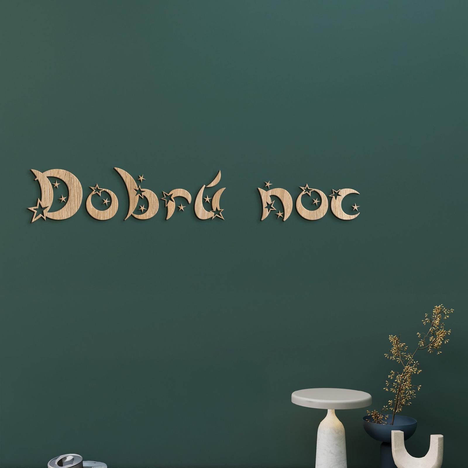 Drevený nápis Dobrú noc-DREVTEX