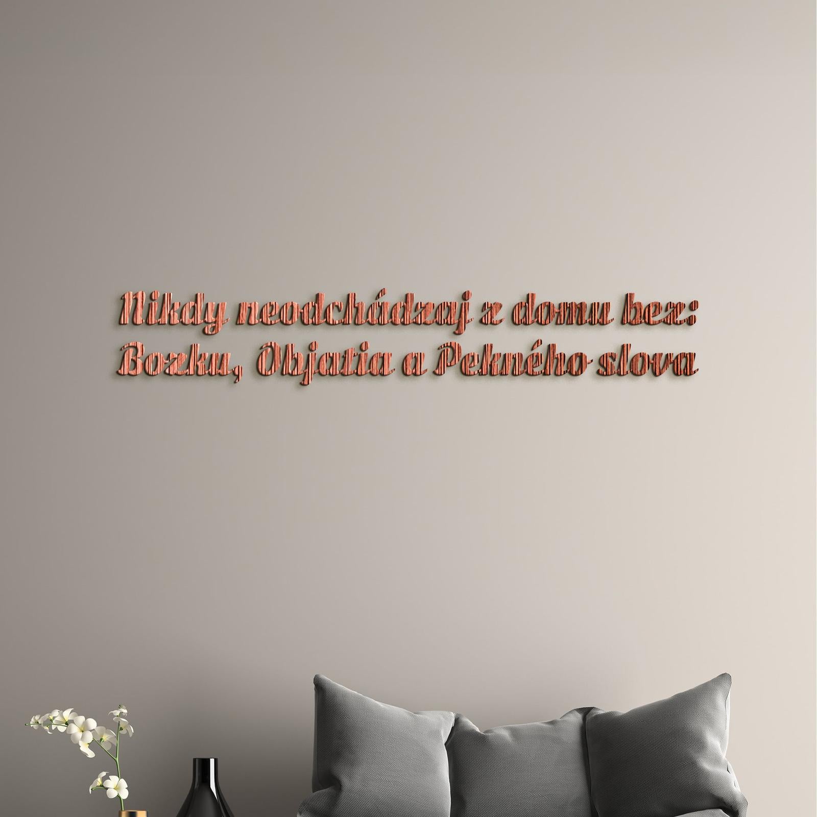 Drevený nápis pravidlá rodiny-DREVTEX