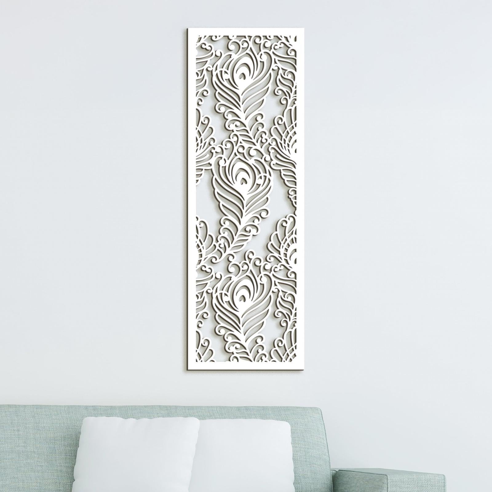 Drevená mandala Pávie perá-DREVTEX