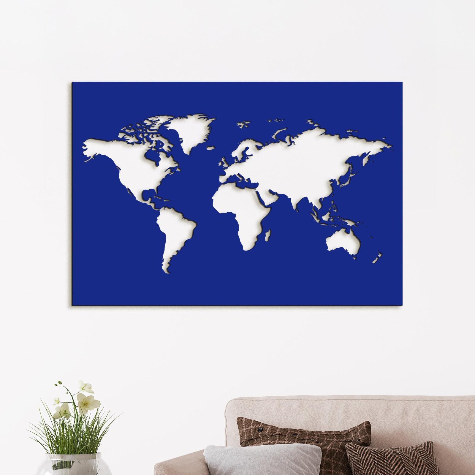 Drevený obraz na stenu Mapa sveta-DREVTEX