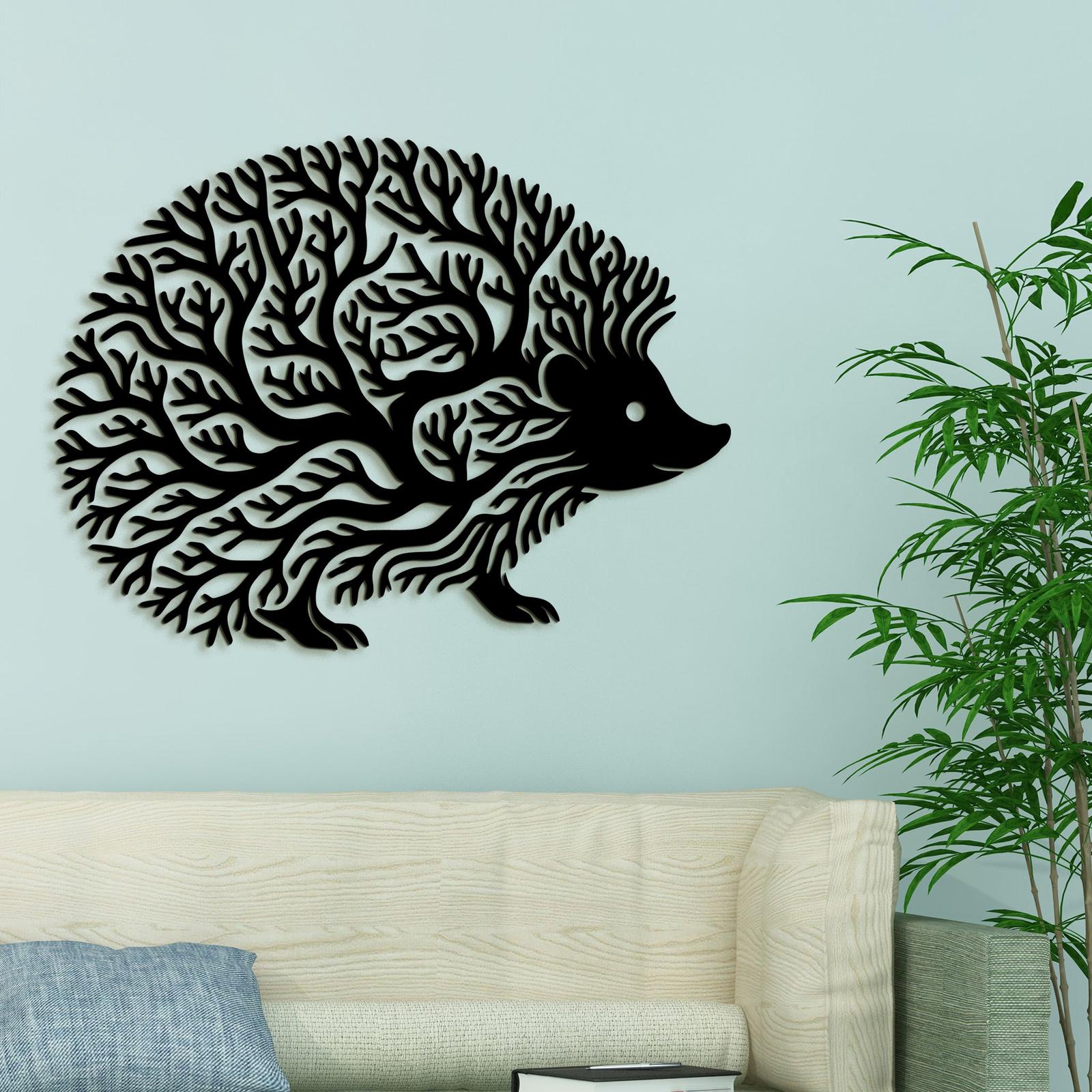 Dekoratívny drevený obraz Ježko-DREVTEX