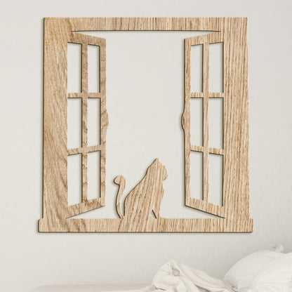 Silueta macky na okne-DREVTEX