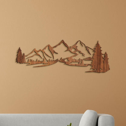 Drevená dekorácia na stenu HORY-DREVTEX