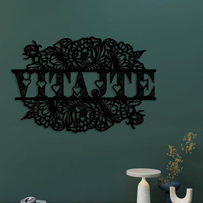 Drevený nápis VITAJTE-DREVTEX