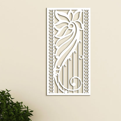 Drevená kvetinová mandala na stenu-DREVTEX