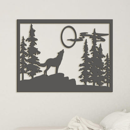 Dreveny obraz na stenu VLK-DREVTEX