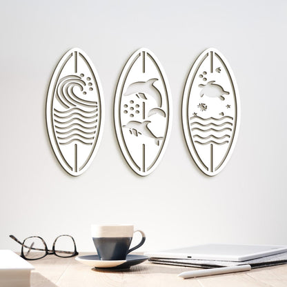 Trojdielny obraz SEA-DREVTEX