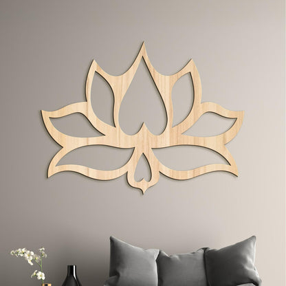 Drevený obraz na stenu Kvet LOTOS-DREVTEX