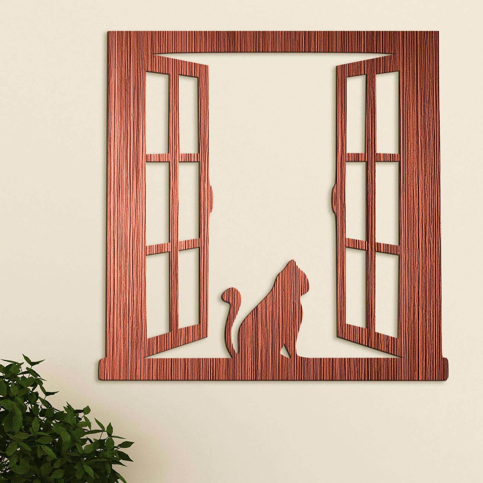 Silueta macky na okne-DREVTEX