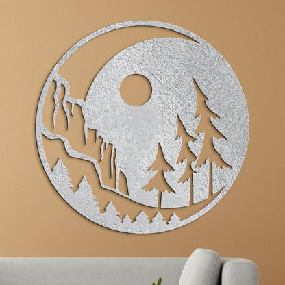 Drevený obraz nočná krajina-DREVTEX