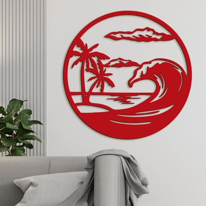 Drevený obraz na stenu pláž-DREVTEX