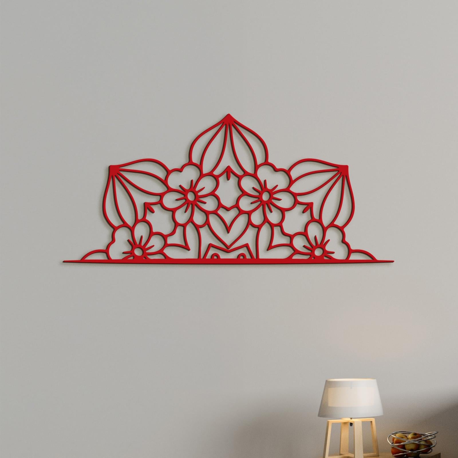 Drevená mandala polkruh CROWN-DREVTEX