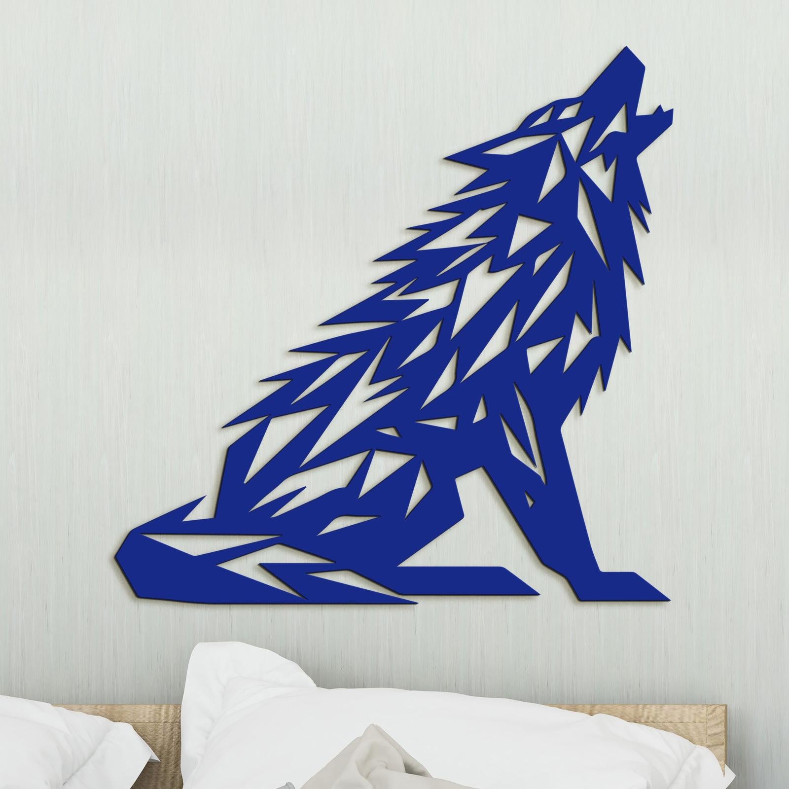 Drevený obraz Vyjúci vlk-DREVTEX