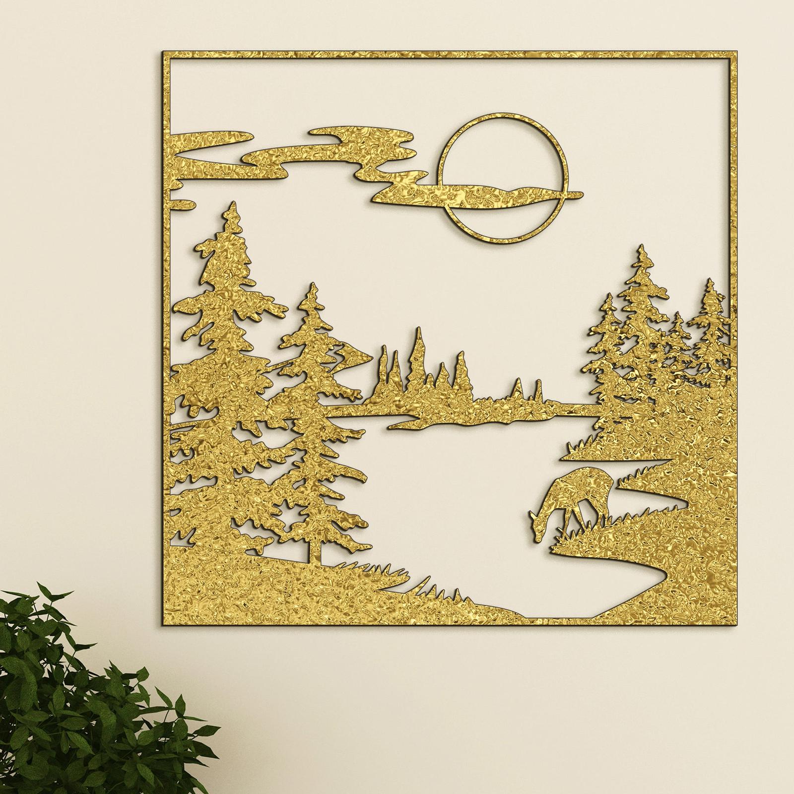 Drevený obraz Lesná čistinka-DREVTEX