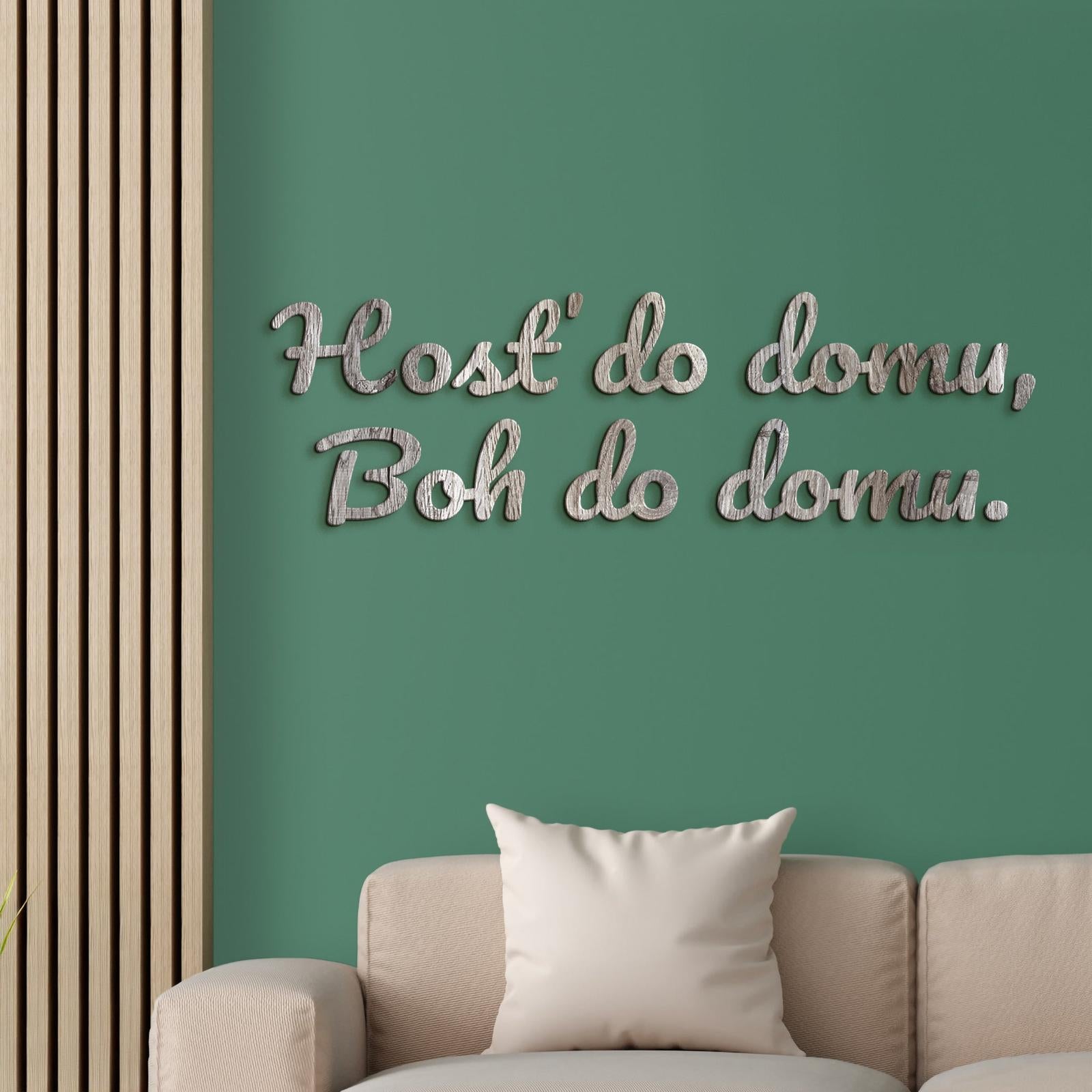 Citát na stenu Hosť do domu, Boh do domu-DREVTEX