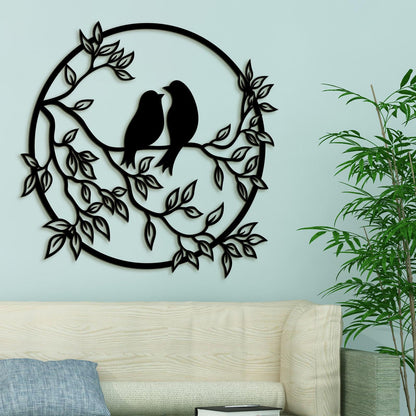 Drevený obraz štebot vtákov-DREVTEX