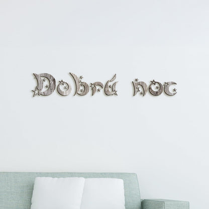 Drevený nápis Dobrú noc-DREVTEX