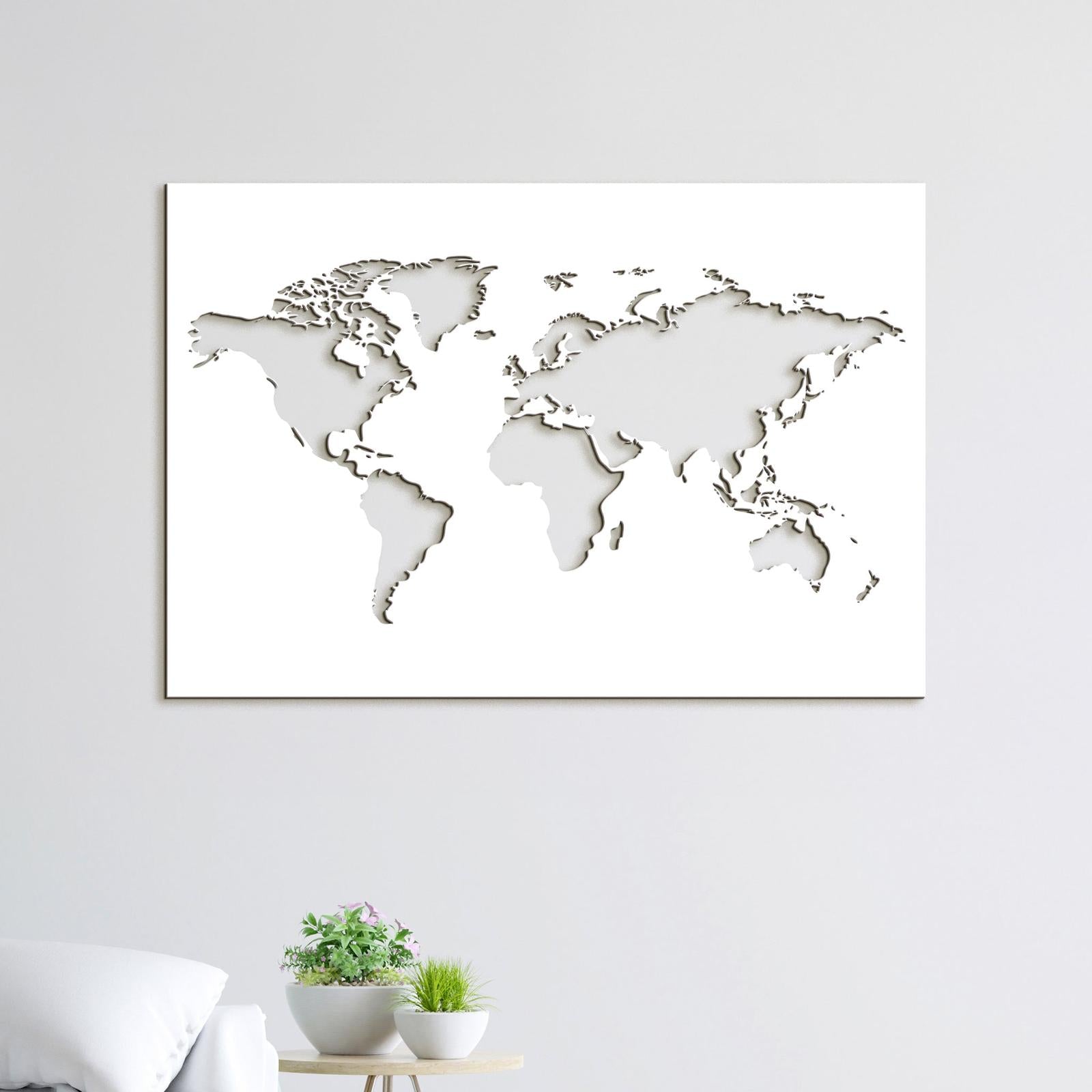 Drevený obraz na stenu Mapa sveta-DREVTEX