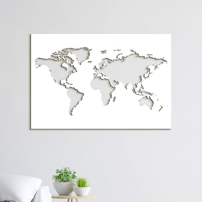 Drevený obraz na stenu Mapa sveta-DREVTEX