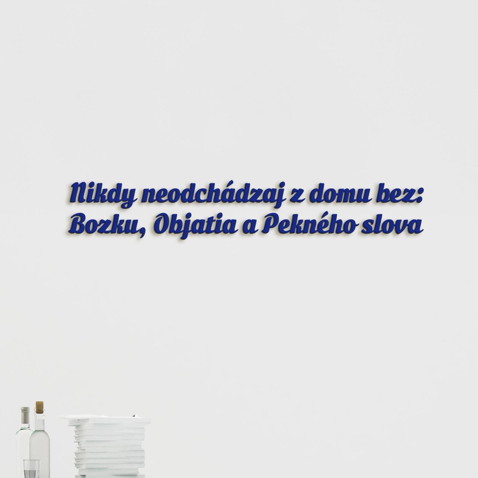 Drevený nápis pravidlá rodiny-DREVTEX