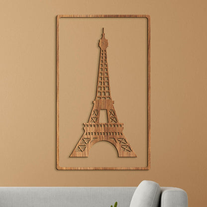 Drevený obraz Eiffelova veža-DREVTEX