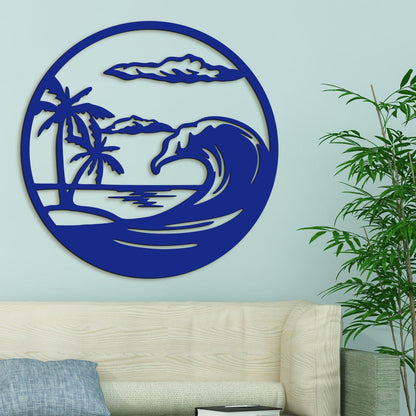 Drevený obraz na stenu pláž-DREVTEX