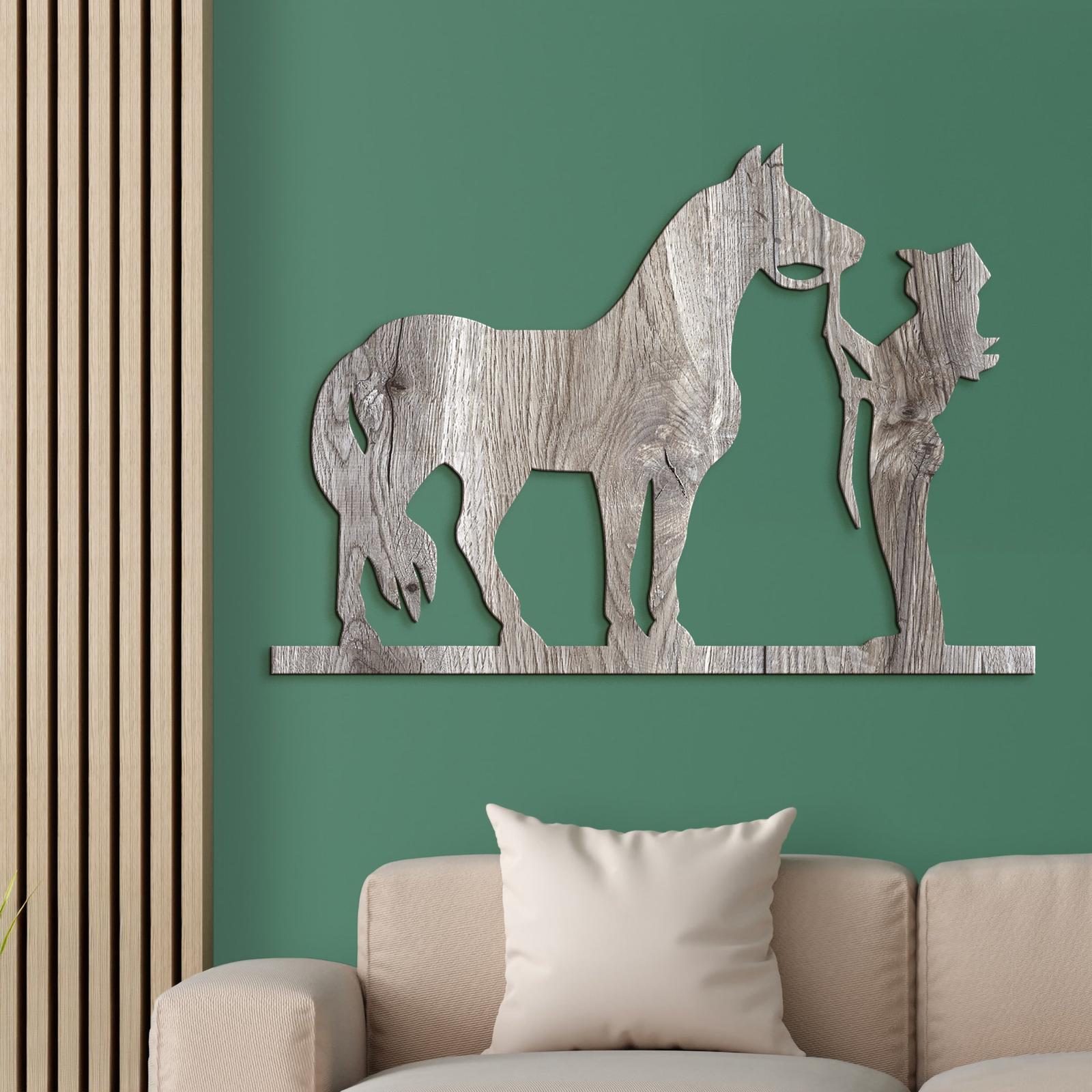 Obraz Jazdec s konom-DREVTEX