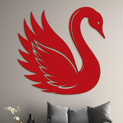 Drevený obraz Elegantná labuť-DREVTEX