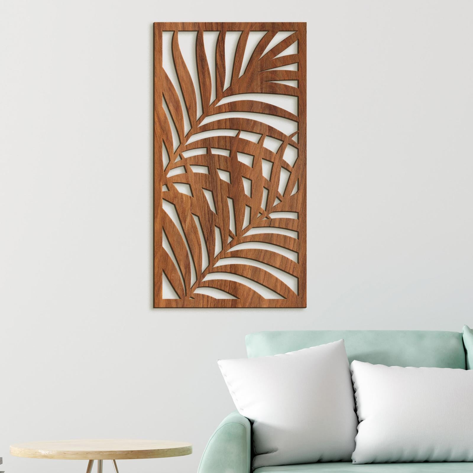 Dreveny obraz zatisie z listia-DREVTEX