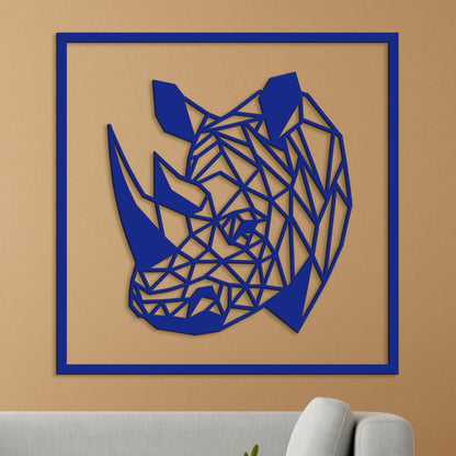 Drevený obraz Nosorožec-DREVTEX