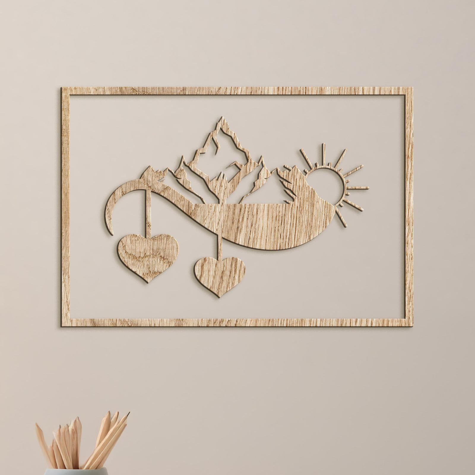 Drevený obraz na stenu Západ slnka-DREVTEX