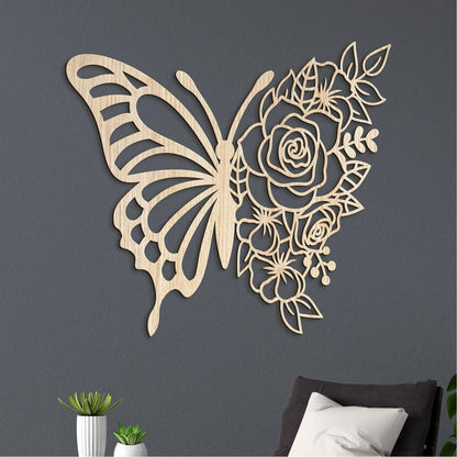 Dreveny obraz Motyl-DREVTEX