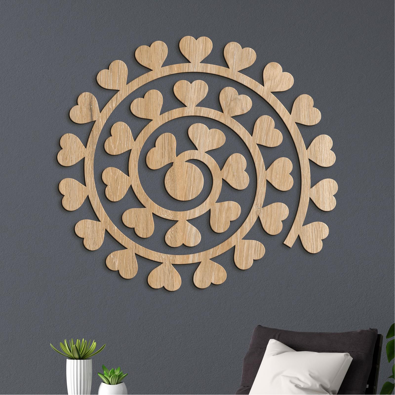 Obraz na stenu Spirala zo srdc-DREVTEX