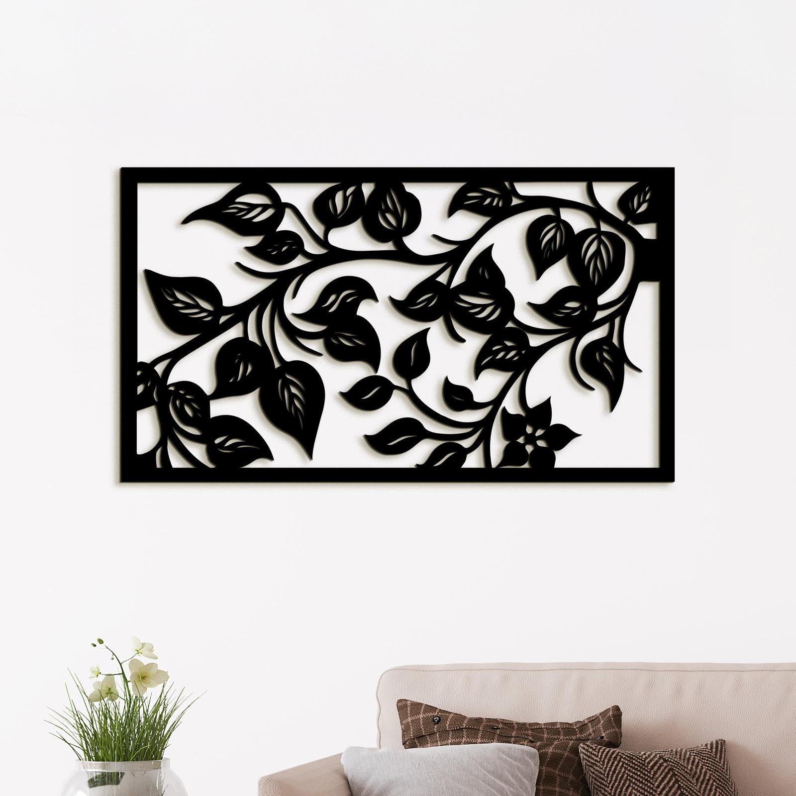 Drevený obraz na stenu Lístie-DREVTEX