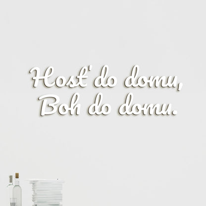 Citát na stenu Hosť do domu, Boh do domu-DREVTEX